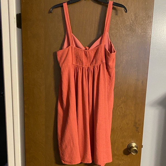 LOFT Coral Bow-Detail Dress - Picture 2 of 4